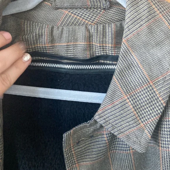 Vintage Plaid Women's Winter Coat with Removable Fleece Lining Sz XL - Picture 9 of 12